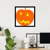 "HAPPY HALLOWEEN" PUMPKIN POSTER (Heimbüro)