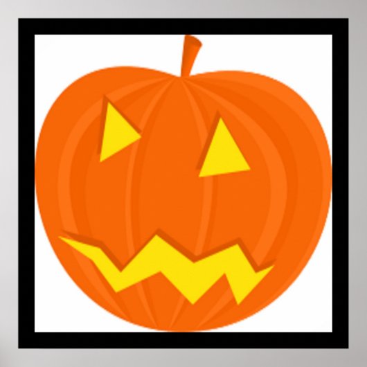 "HAPPY HALLOWEEN" PUMPKIN POSTER (Vorne)