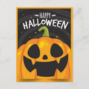 Happy Halloween Pumpkin Postkarte