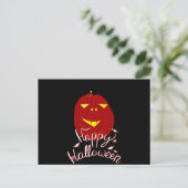 Happy Halloween Pumpkin Postkarte (Stehend Vorderseite)