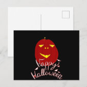 Happy Halloween Pumpkin Postkarte (Vorne/Hinten)