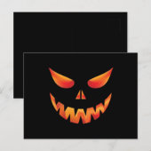Happy Halloween Pumpkin Postkarte (Vorne/Hinten)