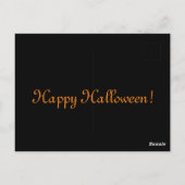 Happy Halloween Pumpkin Postkarte (Rückseite)