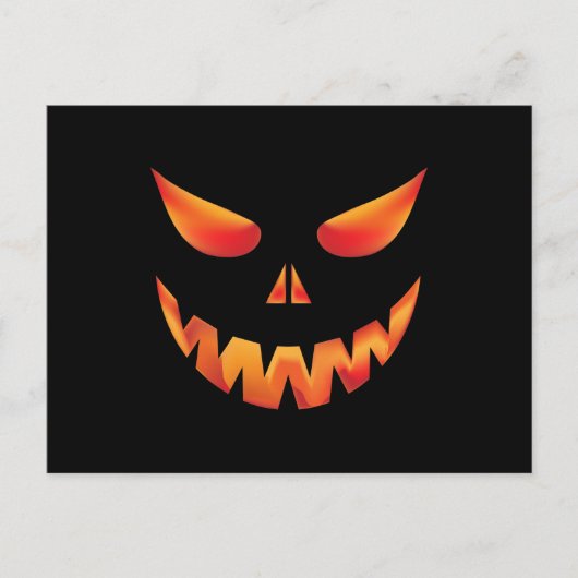 Happy Halloween Pumpkin Postkarte (Vorderseite)