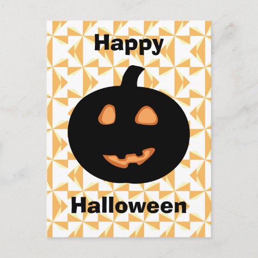 Happy Halloween Pumpkin Postkarte (Vorderseite)