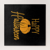 Happy Halloween Pumpkin Puzzle (Horizontal)