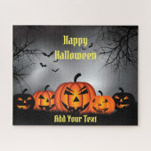 Happy Halloween Pumpkin Puzzle (Horizontal)
