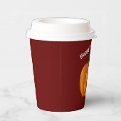 Happy Halloween Pumpkin Red Paper Cup Pappbecher (Rechts)