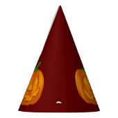 Happy Halloween Pumpkin Red Paper Partyhütchen (Links)
