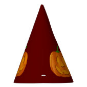 Happy Halloween Pumpkin Red Paper Partyhütchen (Rechts)