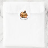 Happy Halloween Pumpkin Runder Aufkleber (Tasche)