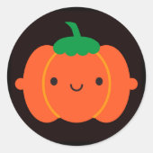 Happy Halloween Pumpkin Runder Aufkleber (Vorderseite)