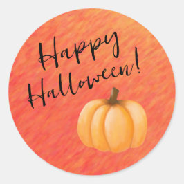 Happy Halloween-Pumpkin- Runder Aufkleber