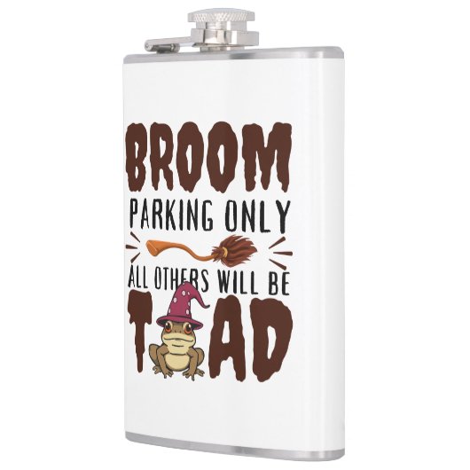 Happy Halloween Pumpkin Scarecrow Flachmann (Links)