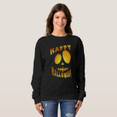 Happy Halloween Pumpkin Scary Face Sweatshirt (Vorne ganz)