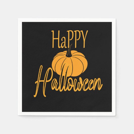 Happy Halloween Pumpkin Serviette (Vorderseite)