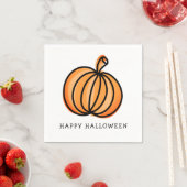Happy Halloween Pumpkin Serviette (Beispiel)