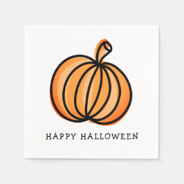 Happy Halloween Pumpkin Serviette