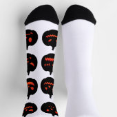 Happy Halloween Pumpkin Socken (Oben)