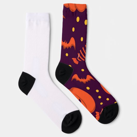 Happy Halloween Pumpkin Socken (Rechts)