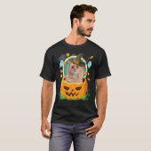 Happy Halloween Pumpkin Somali Cat Witze Niedlich  T-Shirt (Vorne ganz)