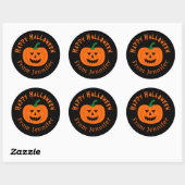 Happy Halloween Pumpkin Stickers (Blatt)