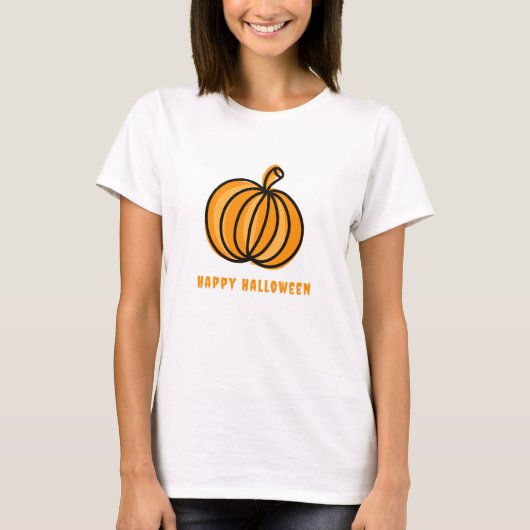 Happy Halloween Pumpkin T-Shirt (Vorderseite)