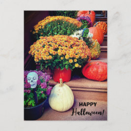 Happy Halloween Pumpkin Treairs New York Postcard Postkarte