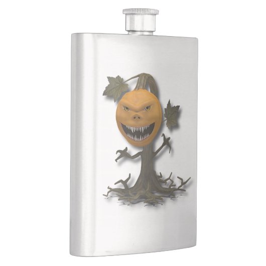 Happy Halloween Pumpkin Tree Flachmann (Rechts)