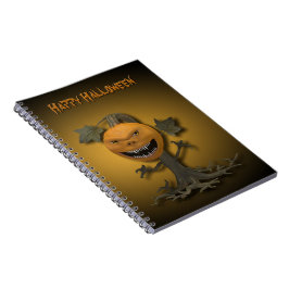 Happy Halloween Pumpkin Tree Notizblock