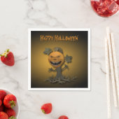 Happy Halloween Pumpkin Tree Serviette (Beispiel)