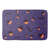 Happy Halloween Pumpkin und Fledermäuse Badematte (Vorderseite)