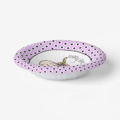 Happy Halloween | Pumpkin und Polka Dots Pappteller (Gewinkelt)