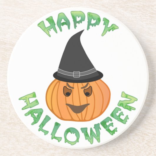 "HAPPY HALLOWEEN" PUMPKIN UNTERSETZER (Vorne)