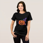 Happy Halloween Pumpkin Women's T - Shirt (Vorderseite voll)