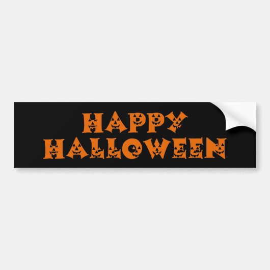 Happy Halloween Pumpkins Autoaufkleber (Vorne)