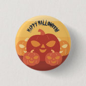 Happy Halloween! Pumpkins Button (Vorderseite)