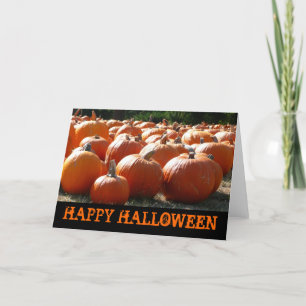 Happy Halloween Pumpkins Card Karte