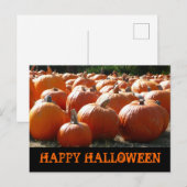 Happy Halloween Pumpkins Card Postkarte (Vorne/Hinten)