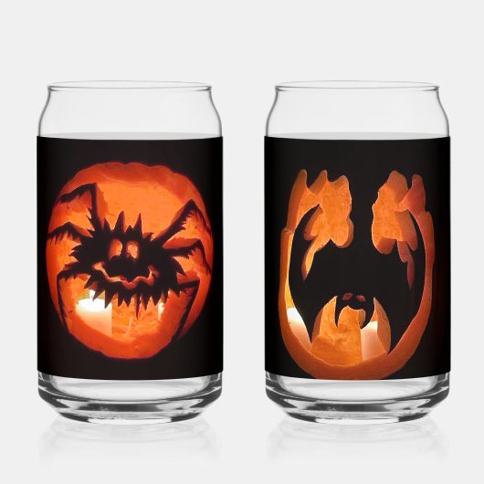 Happy Halloween Pumpkins Dosenglas (Rückseite)