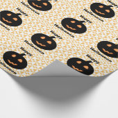 Happy Halloween Pumpkins Geschenkpapier (Ecke)
