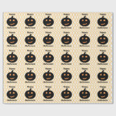 Happy Halloween Pumpkins Geschenkpapier (Flach)