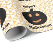 Happy Halloween Pumpkins Geschenkpapier (Rolleneckpunkt)