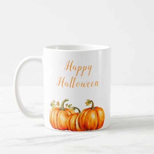 Happy Halloween Pumpkins Kaffeetasse (Links)