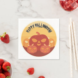 Happy Halloween! Pumpkins Paper Napkin Serviette