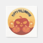 Happy Halloween! Pumpkins Paper Napkin Serviette (Vorderseite)