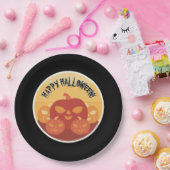 Happy Halloween! Pumpkins Paper Plate Pappteller (Party)
