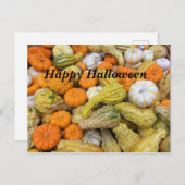 Happy Halloween Pumpkins Postcard Postkarte (Vorne/Hinten)