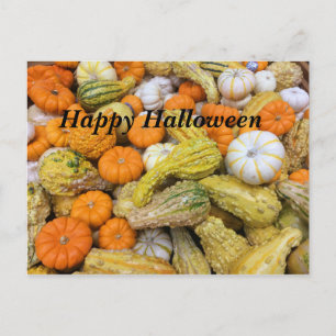 Happy Halloween Pumpkins Postcard Postkarte