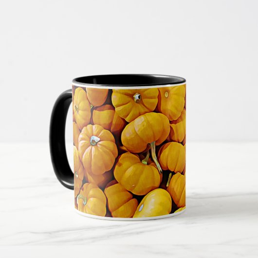 Happy Halloween Pumpkins Tasse (Vorderseite Links)
